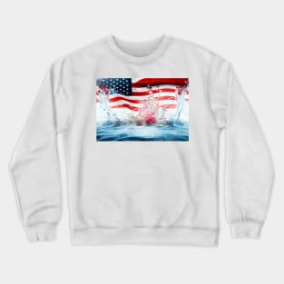 National Nations Flags - American Flag - Stars And Stripes Crewneck Sweatshirt